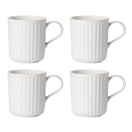 Lenox 893549 French Perle Scallop 4-Piece Mug Set - style: Mugs, Set of 4