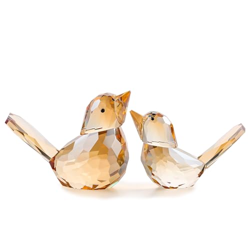 Crystal Birds Statues Figurine Gold Home Decor Decorative Ornaments | Modern Style, Home Decor, Decorative Ornaments, For Living Room, Bedroom, Office Desktop, Bird Gifts - color: Gold