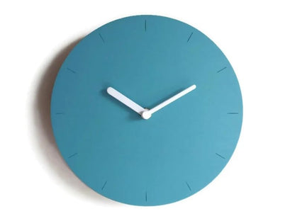 Minimalist Wooden Wall Clock, Modern Round Silent Non-Ticking Clock, Natural Wood Decorative Clock for Living Room Bedroom Office, 12 Inch