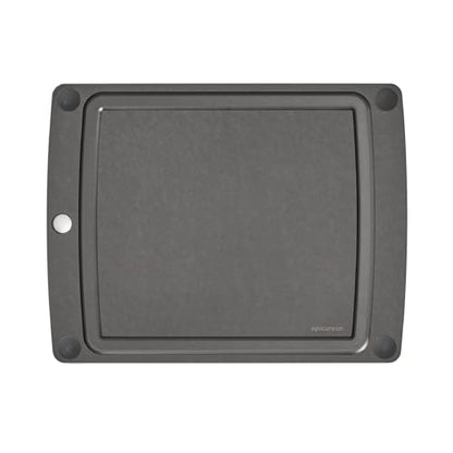 Epicurean All-In-One Cutting Board with Non-Slip Feet and Juice Groove - Non-toxic, Dishwasher Safe, Made in the USA, 14.5" x 11.25", Slate - color: Slate/Black, size: 14.5"L x 11.3"W