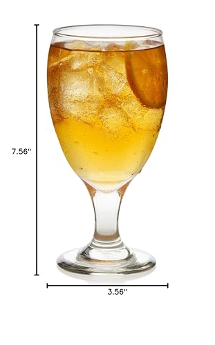Libbey Classic Goblet Beverage Glasses, Set of 4