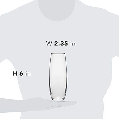 Libbey Stemless Flute Glasses, 9.6-ounce, Set of 6 - color: Large Stemless Flute 6