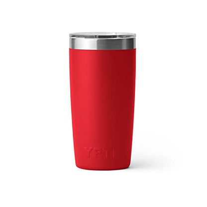 YETI Rambler 10 oz Tumbler, Stainless Steel, Vacuum Insulated with MagSlider Lid, Rescue Red - color: Rescue Red