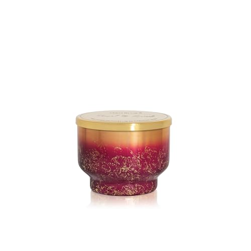 Capri Blue Tinsel & Spice Scented Candles for Home - Glimmer Inverted Jar Candles - Soy Candles - Holiday Candle with Mulberry & Gold Ombre Glass Holder (10 oz) - size: 10 oz