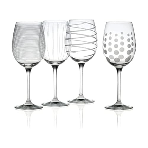 Mikasa Cheers White Wine Glasses Set of 4, 16-Ounce Elegant Glassware, Durable and Dishwasher Safe, Perfect for Everyday or Entertaining - style: White Wine Glass