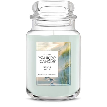 Yankee Candle Beach Walk Scented Candle, 22oz Large Jar with up to 150 Hour Burn Time, Giftable - color: Beach Walk, size: 22 oz