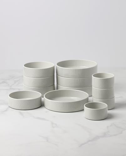 Lenox 898017 Modulus 12-Piece Bowl Set, Vapor - color: Vapor, style: 12-Piece Bowl Set