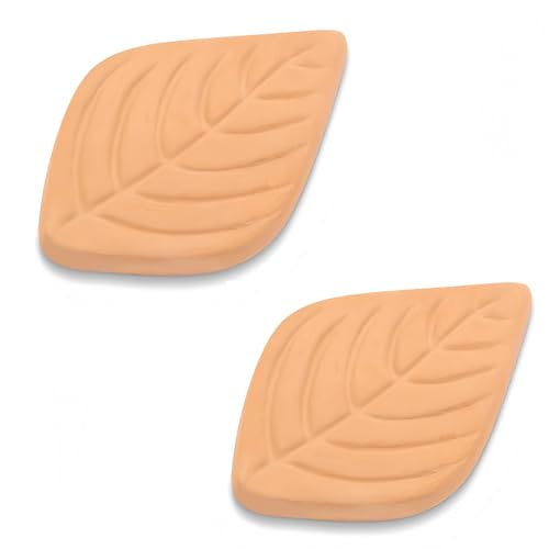 2Pcs Brown Sugar Keeper Saver for Keeping Moist Fresh Reusable Leaf Clay Keep Conditioning Humidity Kitchen Gadgets Storage Containers Sets Food Containers（52 * 35mm）