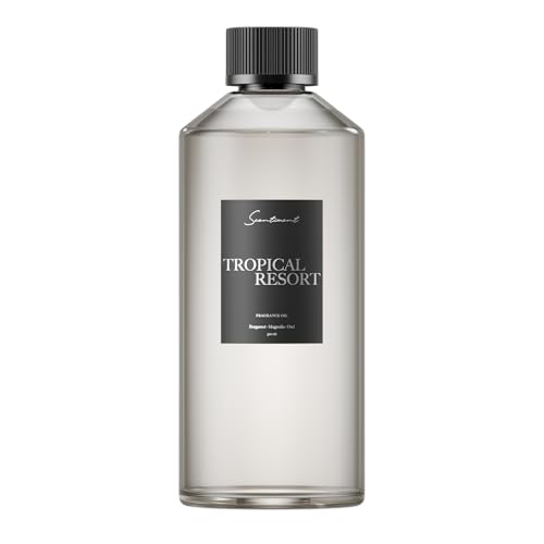Scentiment Tropical Resort Diffuser Oil - Hotel Fragrance Oil - 16.91 fl oz | Premium Hotel Scent with Notes of Bergamot, Magnolia & Oud, hotel-inspired aromatherapy home fragrance oil, for air diffusers - size: 16.9 Fl Oz (Pack of 1)