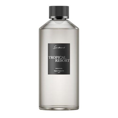 Scentiment Tropical Resort Diffuser Oil - Hotel Fragrance Oil - 16.91 fl oz | Premium Hotel Scent with Notes of Bergamot, Magnolia & Oud, hotel-inspired aromatherapy home fragrance oil, for air diffusers - size: 16.9 Fl Oz (Pack of 1)