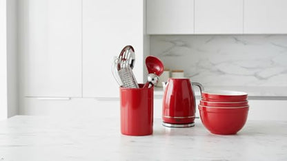 Calypso Basics by Reston Lloyd Plastic Utensil Holder, Red - color: Red, size: Utensil Holder