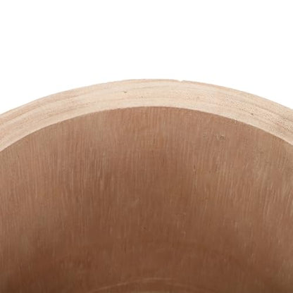 SUPVOX Decorative Table Bowl with Pedestal Base, 8.2x7.5 Inch round Wood Centerpiece Bowl for Entryway Key Holder and Kitchen Table Display, Rustic Wooden Home Décor Accent