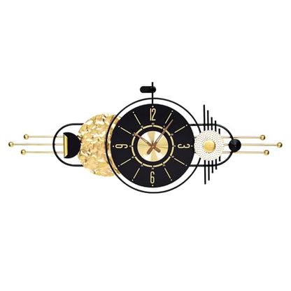 47x19 Inch Modern Large Wall Clock Battery Powered for Living Room | Quartz Movement, Easy-Read Analog Dial, Sleek Accent for Bedroom, Entryway, Kitchen, Office, and Housewarming Gifts - color: M - 47x19 in