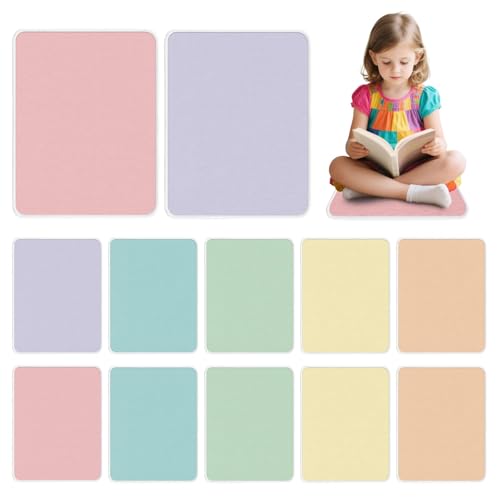 12Pcs Classroom Sitting Floor Seats,16.5 * 12.5inch Carpet Squares for Classroom, Classroom Decor sit Spots,Non-Slip Floor Cushion,Suitable for Nurseries and Kindergartens School Classrooms Family - color: Multiple Colors