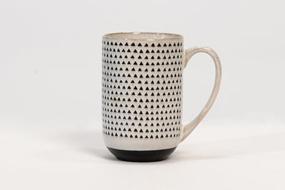 House Beautiful Versatile Modern Stoneware Mug Set - 19.5 oz, Set of 4 (Metro Mornings) - color: Metro Mornings