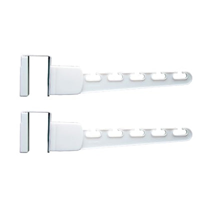 Over The Door 2-Pack Organizer for Clothes Hangers, Space-Saving Cascading Hanger Hooks, White - size: 2-Pack