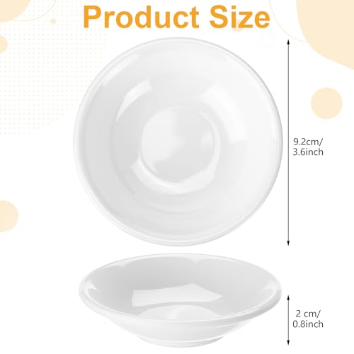 50 Pcs Soy Sauce Dish 1.2 oz White Dipping Bowls Bulk, Resin | 1.2 oz Dishes for Sushi Ketchup Vinegar, Asian Condiment Set for BBQ Dip, Restaurant Bulk Appetizer Party Serving Bowls - style: Resin