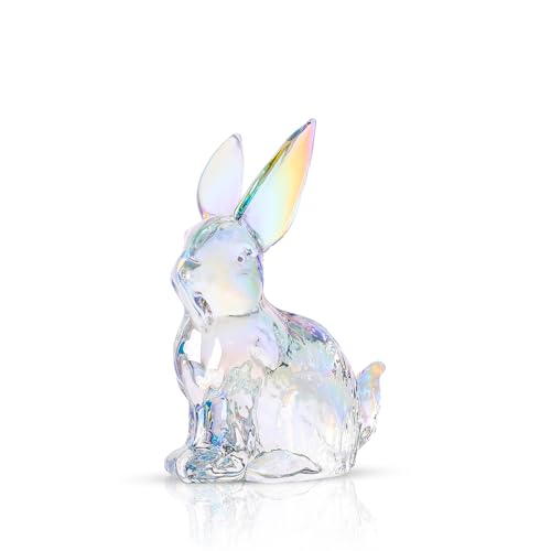 Crystal Rabbit Bunny Figurine Collectibles Spring Easter Bunny Zodiac Decorations Glass Art Animal Paperweight Easter Home Decor Creative Gift