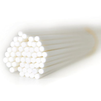 50 Pieces Fiber Reed Diffuser Replacement Refill Sticks for Aroma Fragrance (White, 10" x4mm) - color: White, size: 10" x4mm