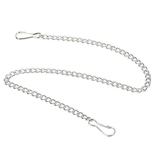 MECCANIXITY Hanging Chain with Snap Clips 15.75 Inch Garden Plant Hangers for Signboard Chalkboard Basket Lantern Wind Chime, Stainless Steel Pack of 4 - size: 15.75 Inch
