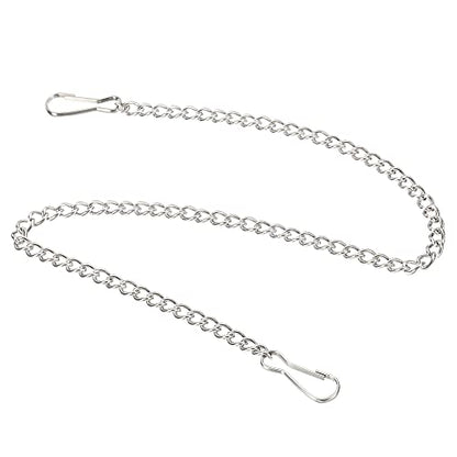 MECCANIXITY Hanging Chain with Snap Clips 15.75 Inch Garden Plant Hangers for Signboard Chalkboard Basket Lantern Wind Chime, Stainless Steel Pack of 4 - size: 15.75 Inch