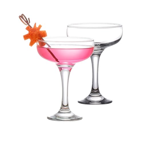 Martini Glasses, Champagne Cocktail Glasses, Elegant Coupe Cocktail Glasses, Long Stem Glassware (2 Pcs) - style: 2 Pcs