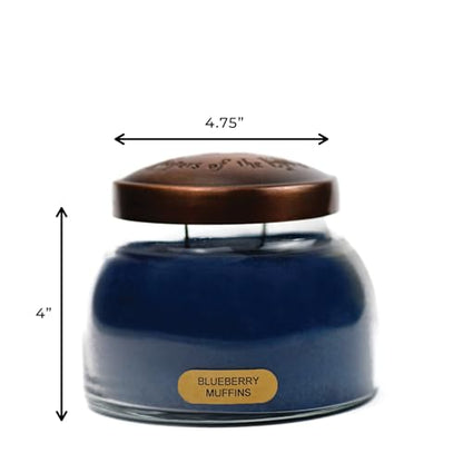 A Cheerful Giver - Blueberry Muffins Mama Scented Glass Jar Candle (22oz) with Lid & True to Life Fragrance Made in USA - size: 22 oz