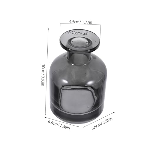 Didiseaon 2pcs Glass Diffuser Bottles Containers for Home and Car Stylish Cylindrical Design Durable and Easy to Clean for Scent Diffusion - color: Blue