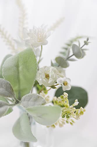 Serra Flora Artificial Greenery Spray Box Set(Pack of 46pcs) with 7 Kinds of DIY Wedding Bouquet Filler Table Centerpieces and Floral Arrangement (Dusty Green) - color: Dusty Green