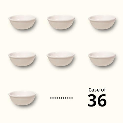 Stoneware Narrow Rim Commercial Grade Dinnerware, America White, Fruit 4.5oz, Case of 36 - color: America White, size: Fruit 4.5oz