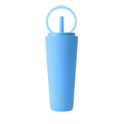 REDUCE Halo 32 oz Stainless Steel Vacuum Insulated Tumbler - Spill Proof Travel Mug with Flip Handle Lid - Keeps Drinks Cold for 32 Hrs - Dishwasher Safe - Cupholder Friendly - Oahu Blue - color: Oahu Blue, size: 32 Ounces