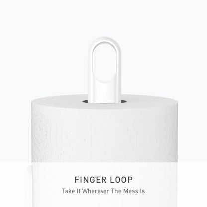simplehuman Tension Arm Countertop Paper Towel Holder, Easy One-Handed Tear, Standing Weighted Base with Finger Loop, Heavy Duty, White Steel - color: White Stainless Steel