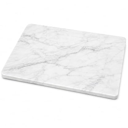 Marble Cheese & Pastry Cutting Board, 16 x 12 Inch, White | Natural Carrara Marble, Serving Tray, For Dough, Bread, Pizza, Charcuterie, Heavy, Non-Slip - color: White, size: 16"L x 12"W