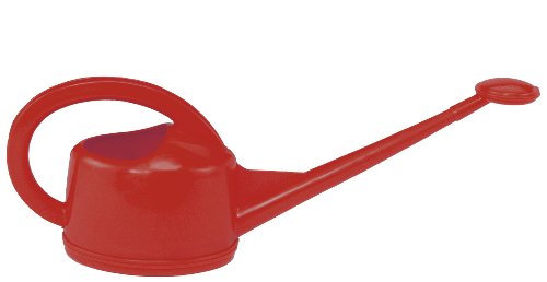 Dramm Premium High Grade Long Spout Watering Can, for Indoor/Outdoor House Plants, Vegetables, Flowers, Red, 2 Liter - color: Red, size: 2-Liter
