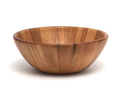 Lipper International Acacia Round Flair Bowl - size: Large