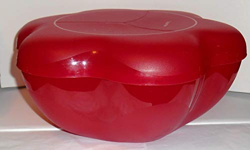 Tupperware Open House Chip 'N Dip Serving Bowl Set, Ruby Red