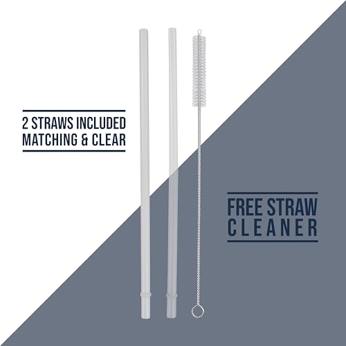 Hogg Big Swig 40oz Tumbler with Handle and Straw - White, 40 oz Tumbler, Insulated Cup with Handle, 40oz Water Bottle with Straw, Thermal Cups, Leak Proof Lid, Travel Mugs, Stainless Steel - color: White