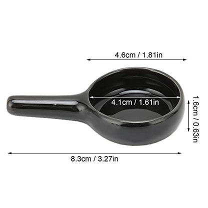 Tealight Wax Warmer Candle Spoon, Shape Replacement Candle Holder for Essential Oil, Aromatherapy Diffuser,Fragrance Incense (Black) - color: Black