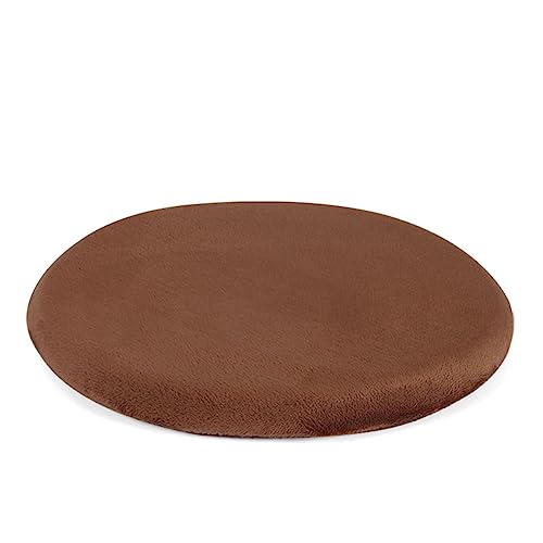 15" Round Chair Cushion Memory Foam Seat Cushion Circle Bar Stool Cushion | Anti Slip Round Chair Pads Fabric Detachable Barstool Cushion Cover Small Round Cushion for Dining Chairs High Stools Coffee - color: Coffee, size: 15 Inch