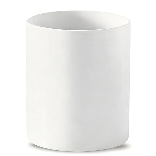 7" White Utensil Holder, Large Kitchen Utensil Holder Organizer , White Stable Utensil Crock Spatula Holder for Kitchen Counter Countertop Farmhouse Cooking Tools Holder - color: white, size: 7.2inch