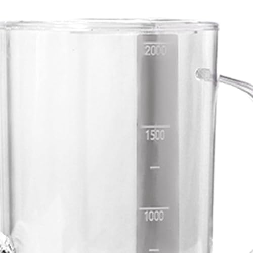 2L Indoor Plant Watering Can with Long Spout, Clear PS Plastic with Measurement Scale for House Plants and Office Gardens - color: Clear