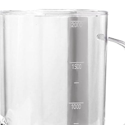 2L Indoor Plant Watering Can with Long Spout, Clear PS Plastic with Measurement Scale for House Plants and Office Gardens - color: Clear