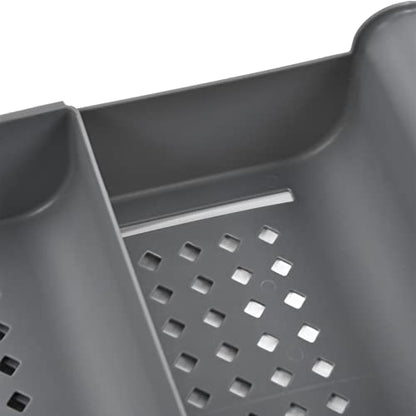 Expandable Bathtub Caddy Tray, PP Material, Adjustable Length, Ideal for Relaxing Baths and Organizing Toiletries (Gray) - color: Gray