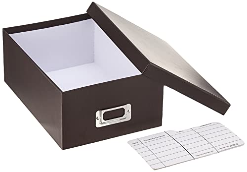 Pioneer Photo Albums B-1S/DB B-1S Photo Storage Box, Dark Brown - color: Dark Brown, size: 11.25" L x 7.75" W x 4.5" H