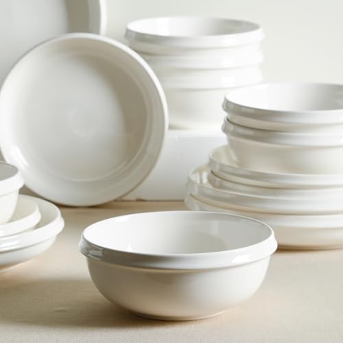 Stone Lain Verso 4-Piece Bowl Set Porcelain, White - size: 4-Piece - Cereal Bowl
