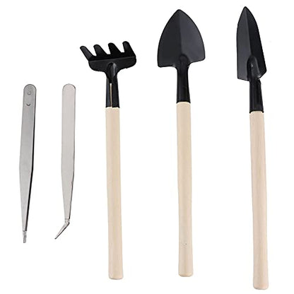 19Pcs/Set Transplanting Tools Set,Succulent Care kit,Mini Garden Hand Transplanting Succulent Tools Set,Succulent Plants Tool，Transplanting Gardening Tools for Bonsai Indoors Small Plants(粉色)