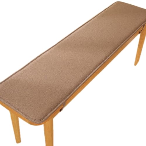 Bench Cushion Indoor/Outdoor 40/48/60 x 14/15/17/11 inch Rectangular Non Slip Patio Furniture Cushions for Deck Chair Swings Bench Cushion(Coffee,11x70inch) - color: Coffee, size: 11x70inch
