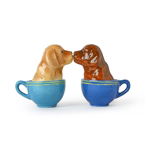 Salt Pepper Shakers Animals (Labrador Puppy in Mug) - color: Labrador Puppy in Mug