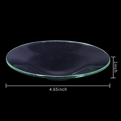 DGQ 4.5" Replacement Oil Warmer Dish Wax Melt Warmer Liner Dish Round Glass Dish Candle Wamer Bowl Plate Wax Tray for Scented Wax Aroma Therapy Lamp Electric Lamps Tart Warmers Wax Melter Wax Burner