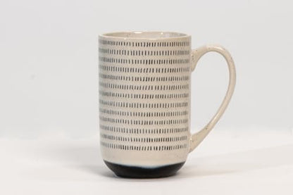 House Beautiful Versatile Modern Stoneware Mug Set - 19.5 oz, Set of 4 (Metro Mornings) - color: Metro Mornings